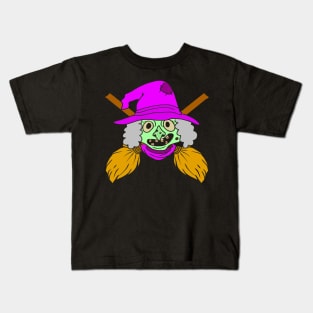 Halloween pictures on t-shirt for children witch Kids T-Shirt